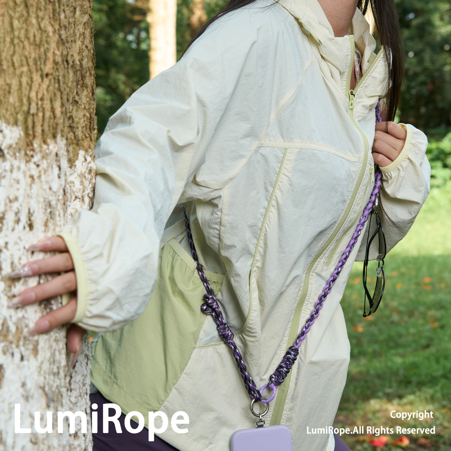 LumiRope甜酷风编织手机挂绳斜挎可背挂脖可调节出游防丢相机背带