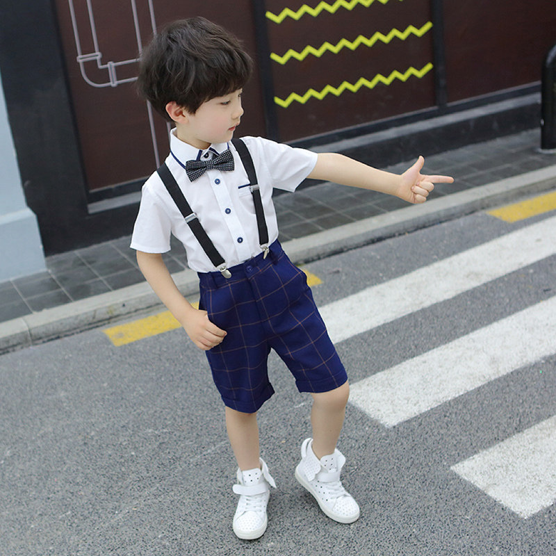 소년 복장 정장 호스트 꽃 소녀 의상 여름 소년 작업복 아동복 공연 의상