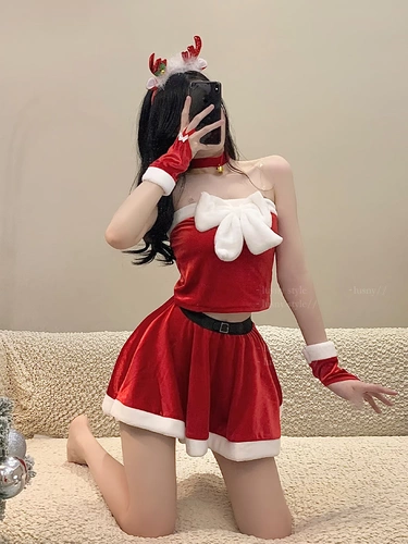 Дядя Лу: Dingdang Hope *Рождественская женская одежда чистая и сексуальная костюма для горничной, сексуальная костюм