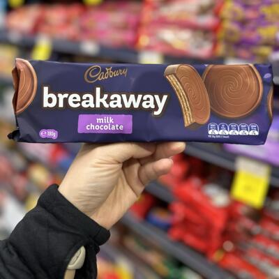 新西兰超市直邮Cadbury吉百利牛奶巧克力饼干曲奇威化包邮