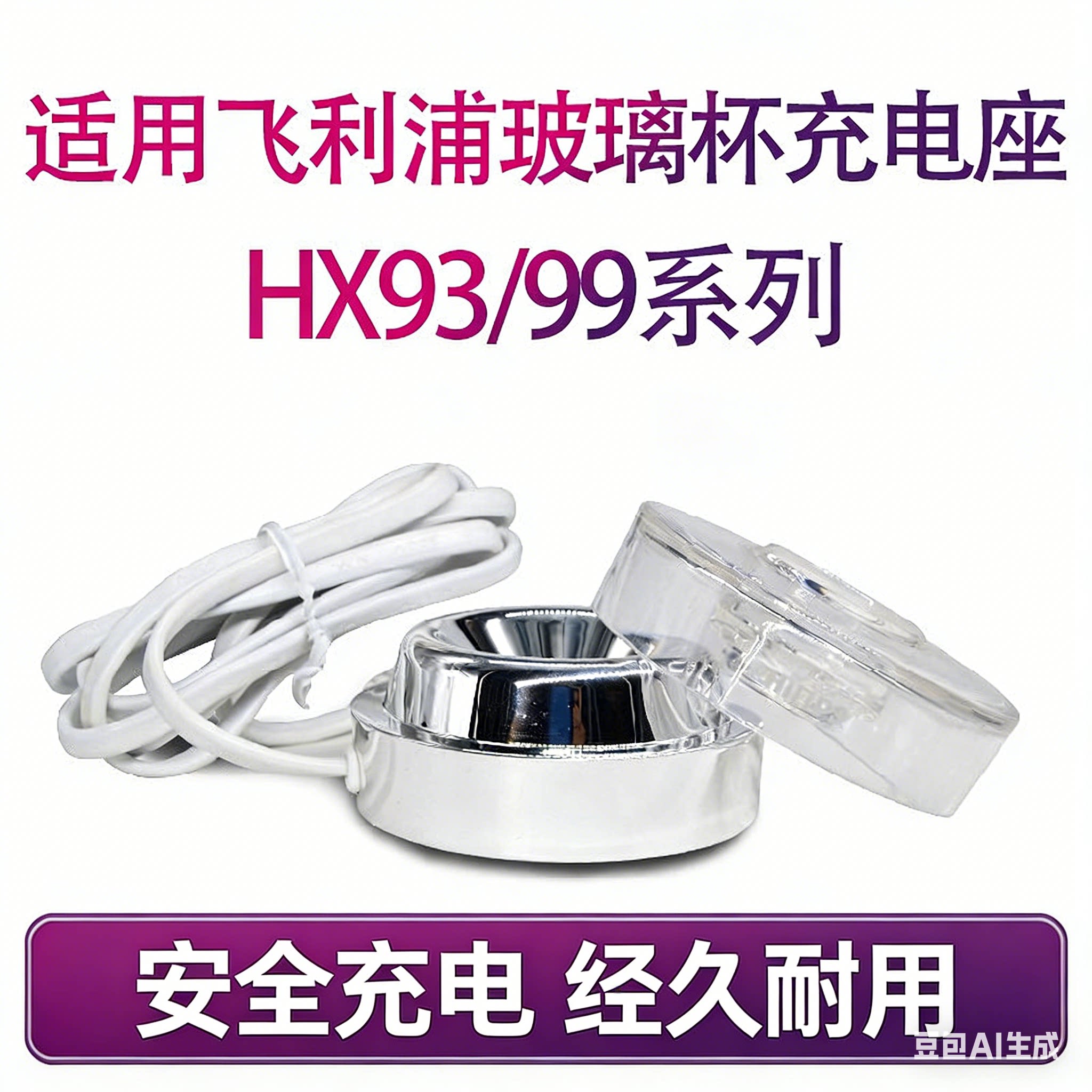 适配飞利浦电动牙刷钻石HX9352 9360 9372充电器底座玻璃杯HX9100