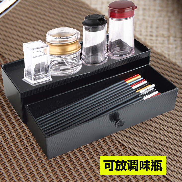 创意筷子盒抽屉抽拉餐具收纳盒快