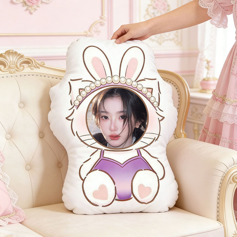 孔雪儿diy抱枕定制情侣头像宿舍夹腿创意靠枕闺蜜生日礼物送女生