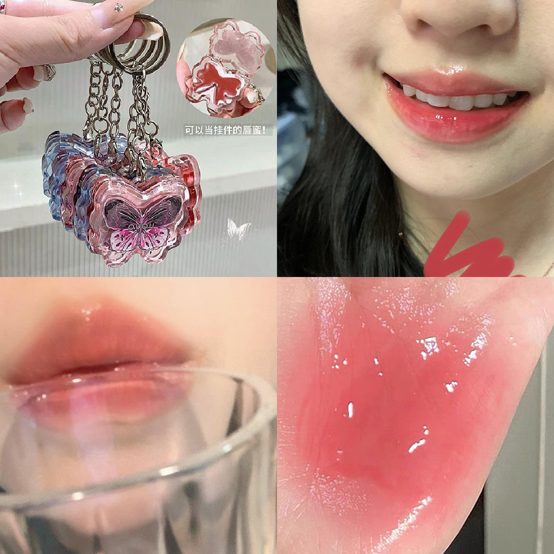 OUOII蝴蝶固体唇蜜 高颜值唇釉嘟嘟唇女学生党口红唇彩唇蜜彩妆