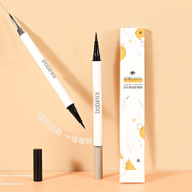 双头眼线笔防水防汗眼线液笔胶笔珠光卧蚕笔新手学生眼线笔
