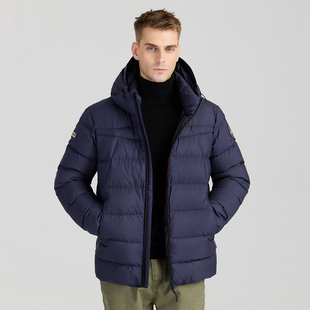 (意单户外鹅绒服)B14冬季高端时尚轻柔蓬松百搭连帽保暖羽绒服