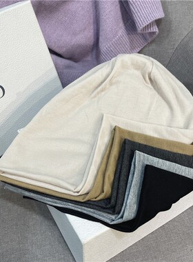 堆堆帽男冷帽秋冬女生潮牌针织帽潮流大头围显脸小包套头毛线帽