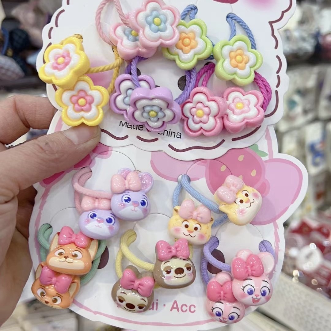 宝宝不伤发发圈卡通拉布三丽ou