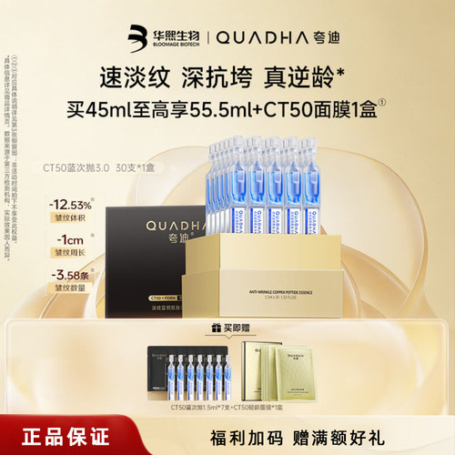 新品夸迪蓝次抛3.0蓝铜胜肽