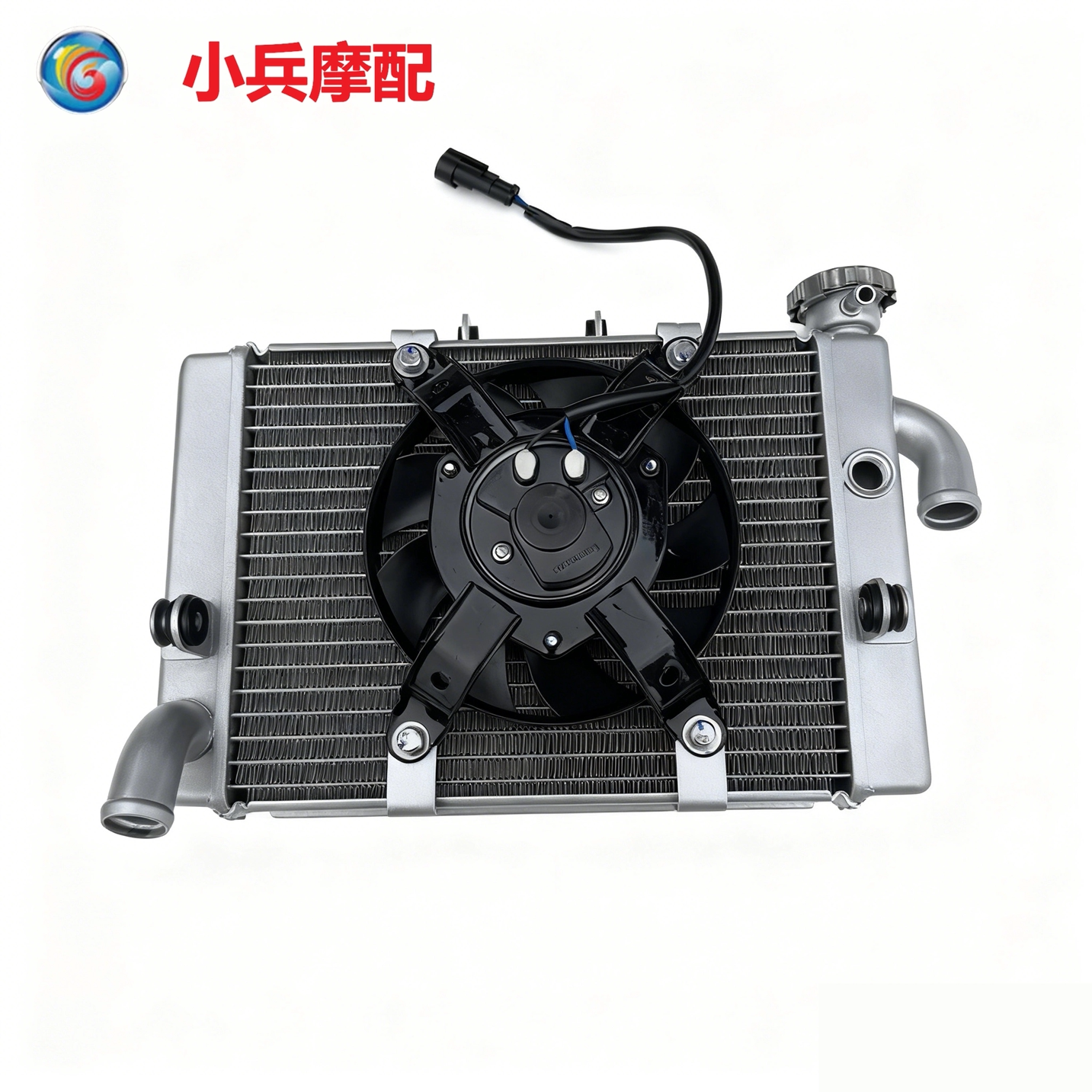 贝纳利飓风302R双缸水箱散热器