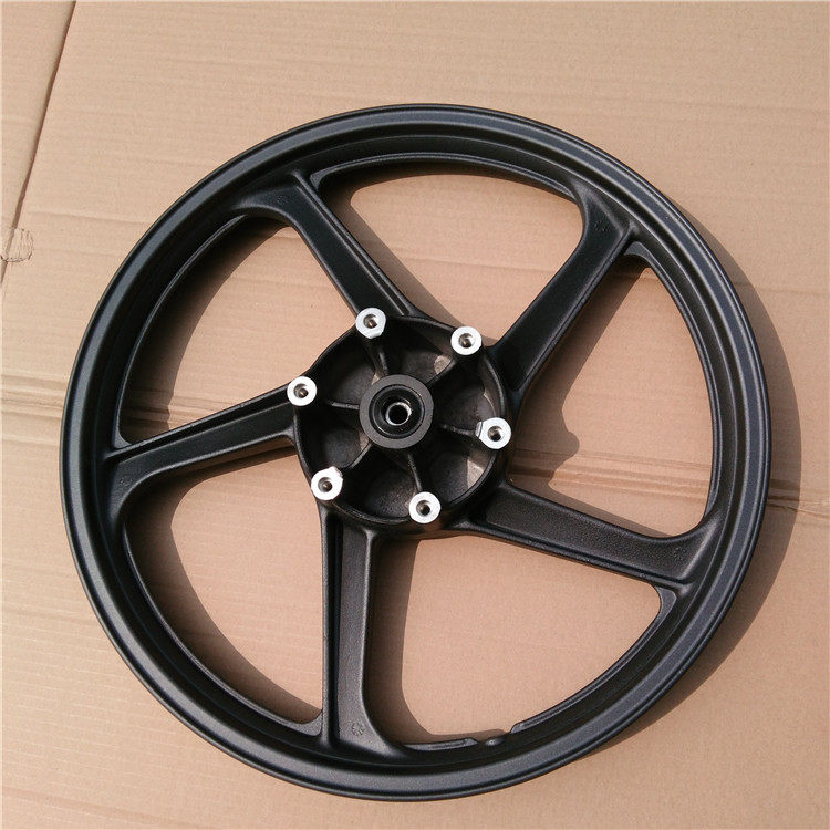适用五羊本田X-150彪影WH150-3前钢圈前铝轮摩托车轮毂前车轮碟刹