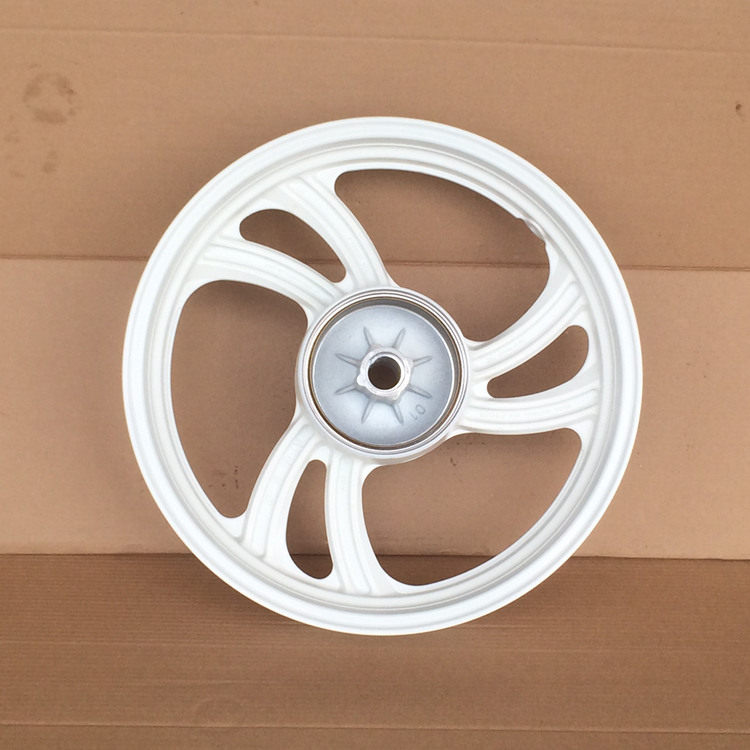 适用雅马哈天剑王YBR250后钢圈轮毂JYM250-2A天剑王后钢圈 白色