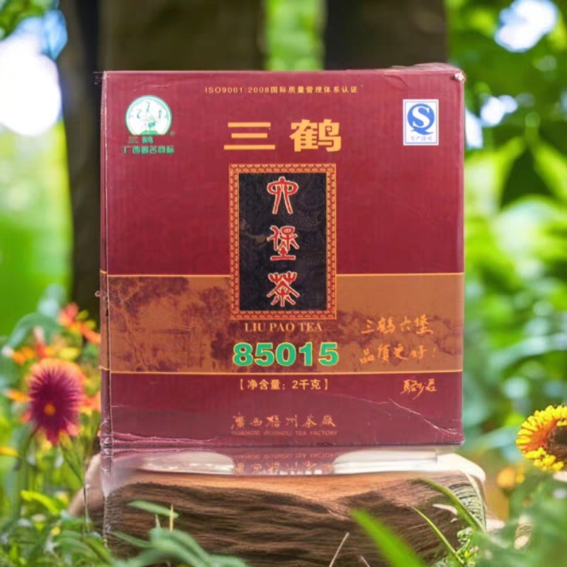 85015三鹤六堡茶盒装2008年陈化梧州茶厂黑茶