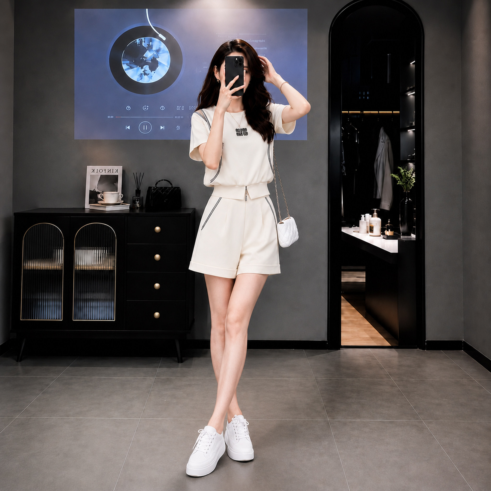 第五丽夏季女新款运动两件套