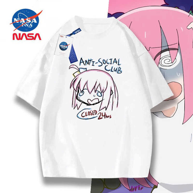 NASA联名潮牌短袖纯棉重磅T恤夏