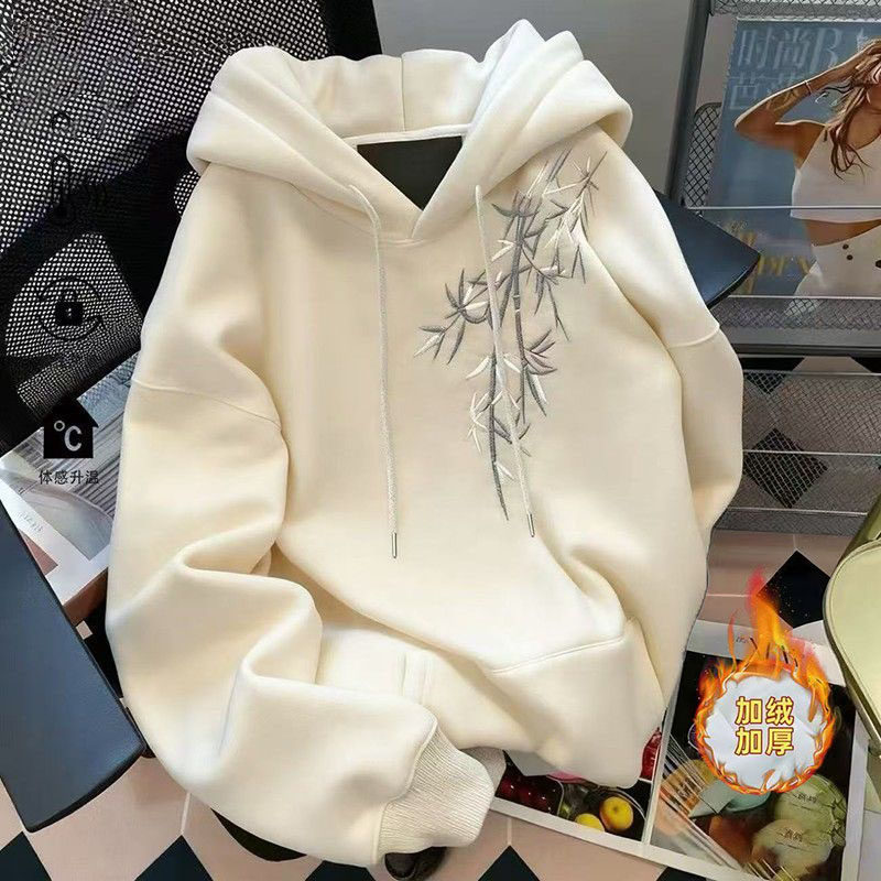 NASA潮牌竹叶印花连帽卫衣男学生宽松百搭情侣款保暖美式复古风冬,男装,卫衣,淘宝优惠券,粉丝福利购,淘宝优惠卷