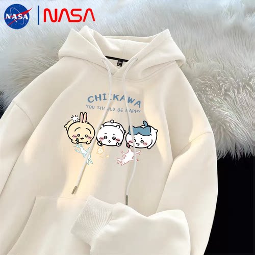 NASA卡通chiikawa连帽卫衣秋冬款