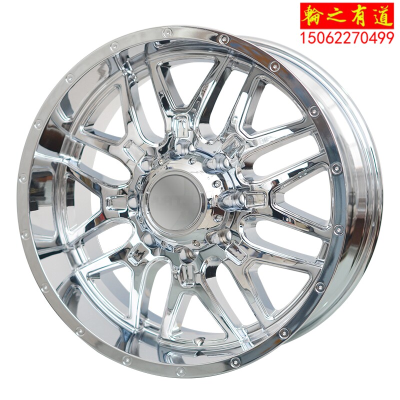 适用于福特E350 悍马H2 GMC房车20寸电镀铝合金轮毂钢圈车轮