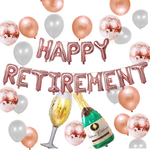 happyretirement退休铝膜气球