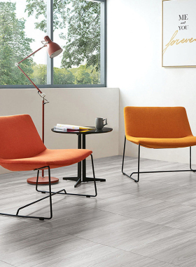 一桌二椅等候区单人沙发椅简约会客接待洽谈公司办公室休闲区椅子