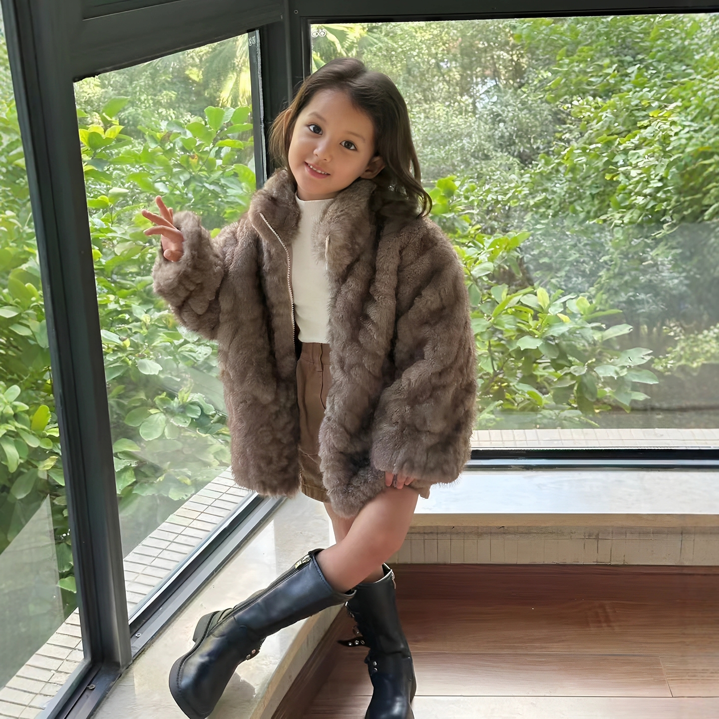 女童冬装洋气加厚保暖韩版外套