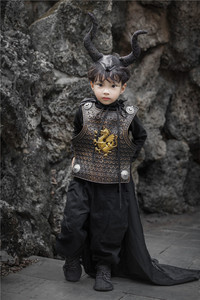男孩子万圣节服装cos牛魔王