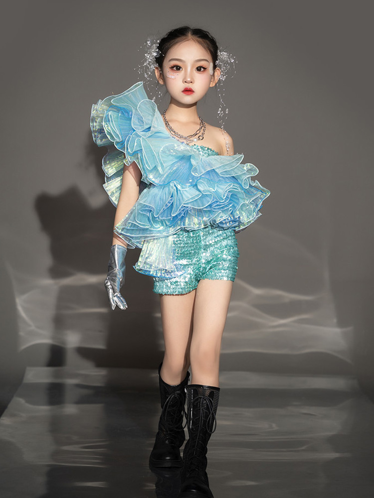 女童亮片潮服甜酷風搖滾風辣妹風