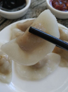 汕尾海陆丰特产小吃肉饺 肉粿 薄皮肉饺子潮汕小米饺500g