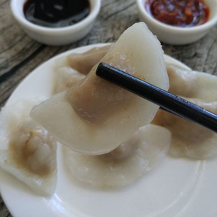 汕尾海陆丰特产小吃肉饺 肉粿 薄皮肉饺子潮汕小米饺500g