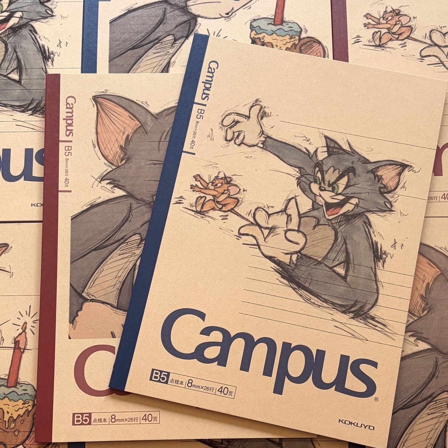 国誉Campus限定猫和老鼠B5笔记本图片