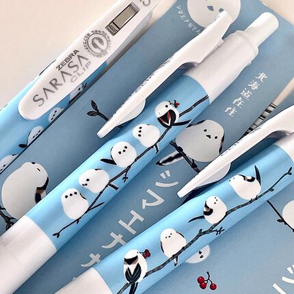 日本zebra斑马北海道限定小胖鸟JJ15中性笔仙鹤稀有限定绝版联名