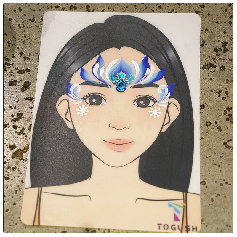 新手初学者面部彩绘美妆练习板人体彩绘颜料化妆板可擦洗反复使用