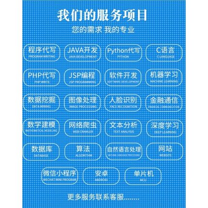 帮写代码c语言c++编程Python代做java程序php设计vb软件c#系统web