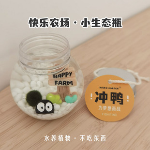 迷你海藻球生态瓶 上学桌面小宠物上课网红奇葩小玩意懒人随身瓶