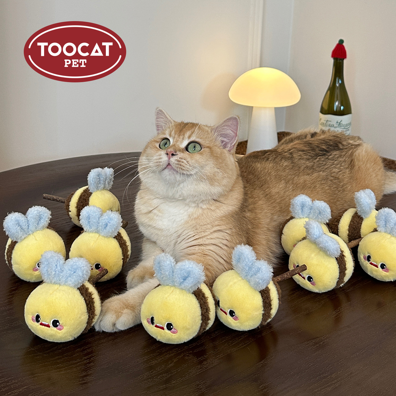 TOOCAT蜜蜂磨牙玩具可替换木天蓼