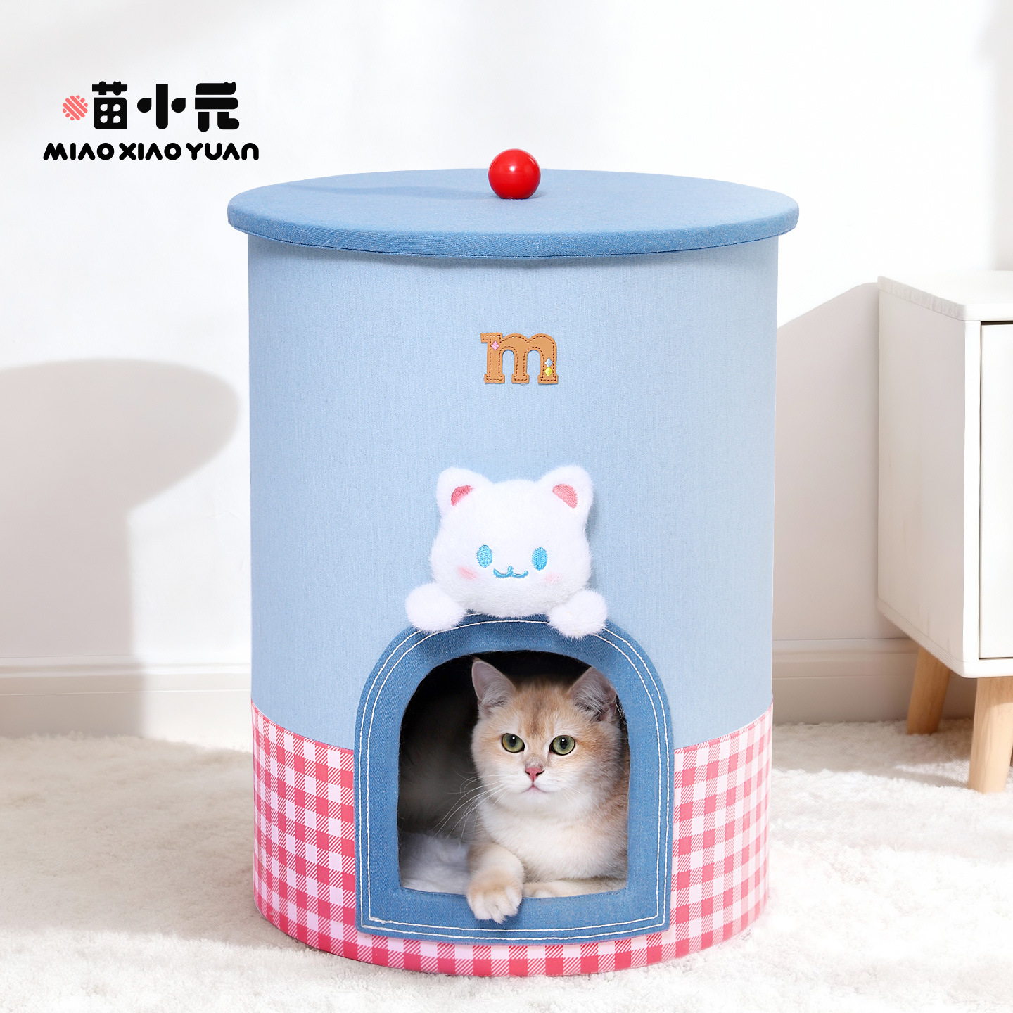 喵小元猫爬架家用小户型不占地猫窝猫抓板一体剑麻桶猫咪攀爬架子