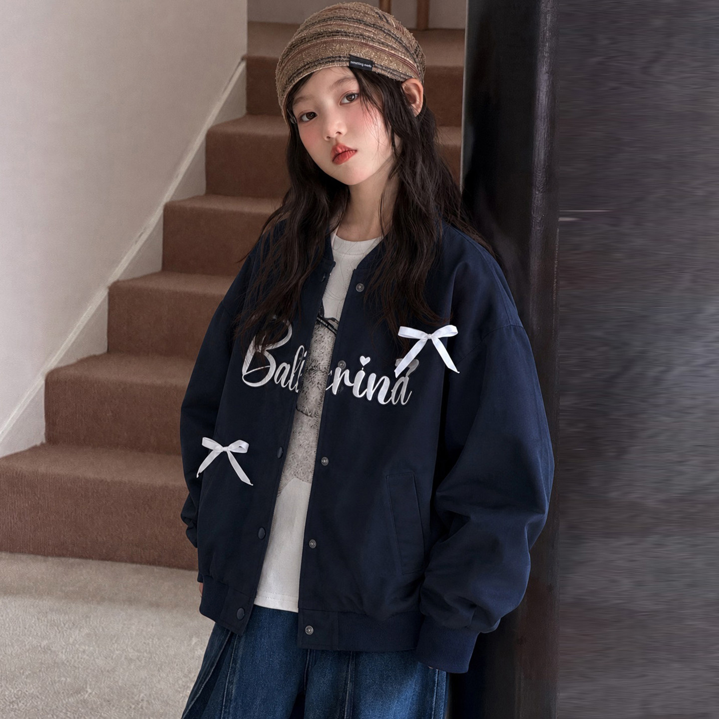 韩国女童棒球服外套春秋季2026新款儿童休闲秋装韩版刺绣上衣洋气