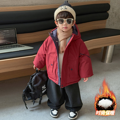 男童羽绒棉服外套冬装