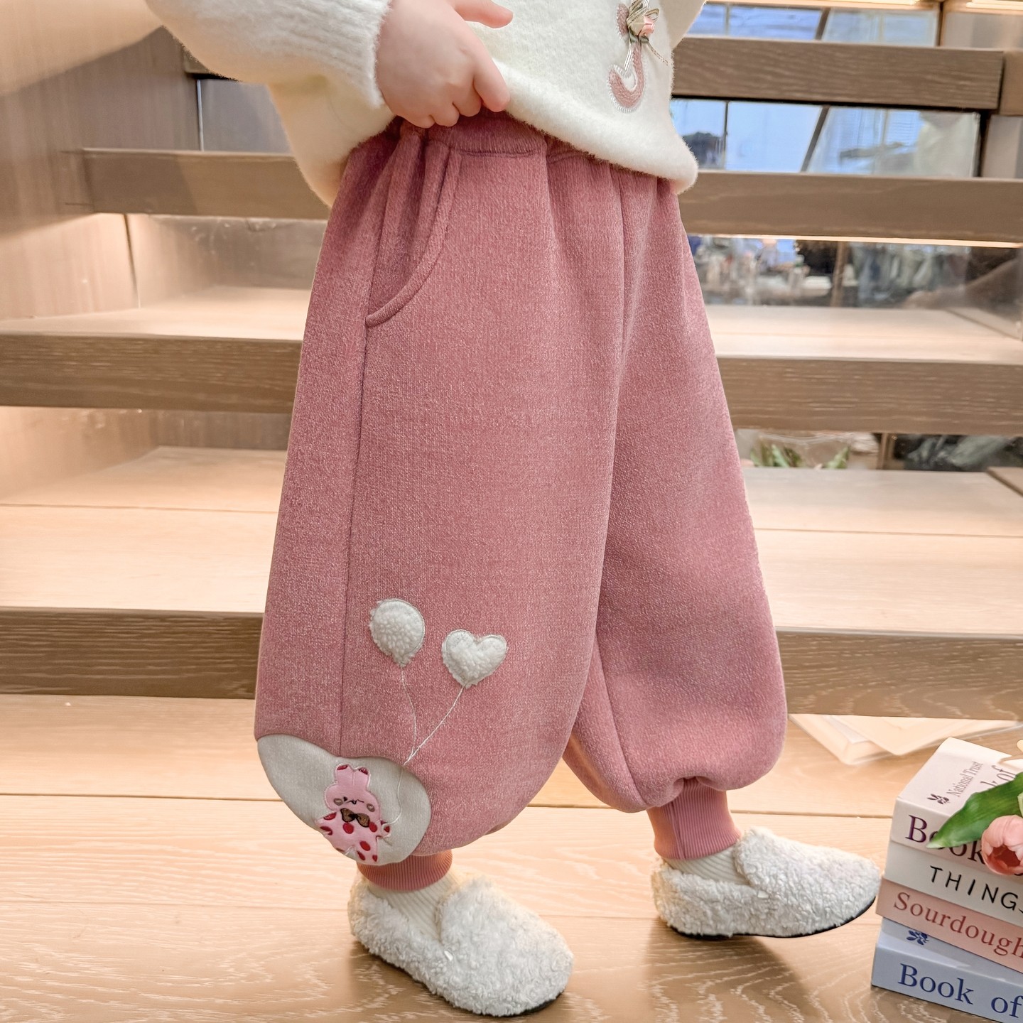 女童加绒裤子秋冬季一体绒儿童加厚休闲卫裤洋气哈伦裤宝宝灯笼裤,童装/婴儿装/亲子装,裤子,淘宝优惠券,粉丝福利购,淘宝优惠卷