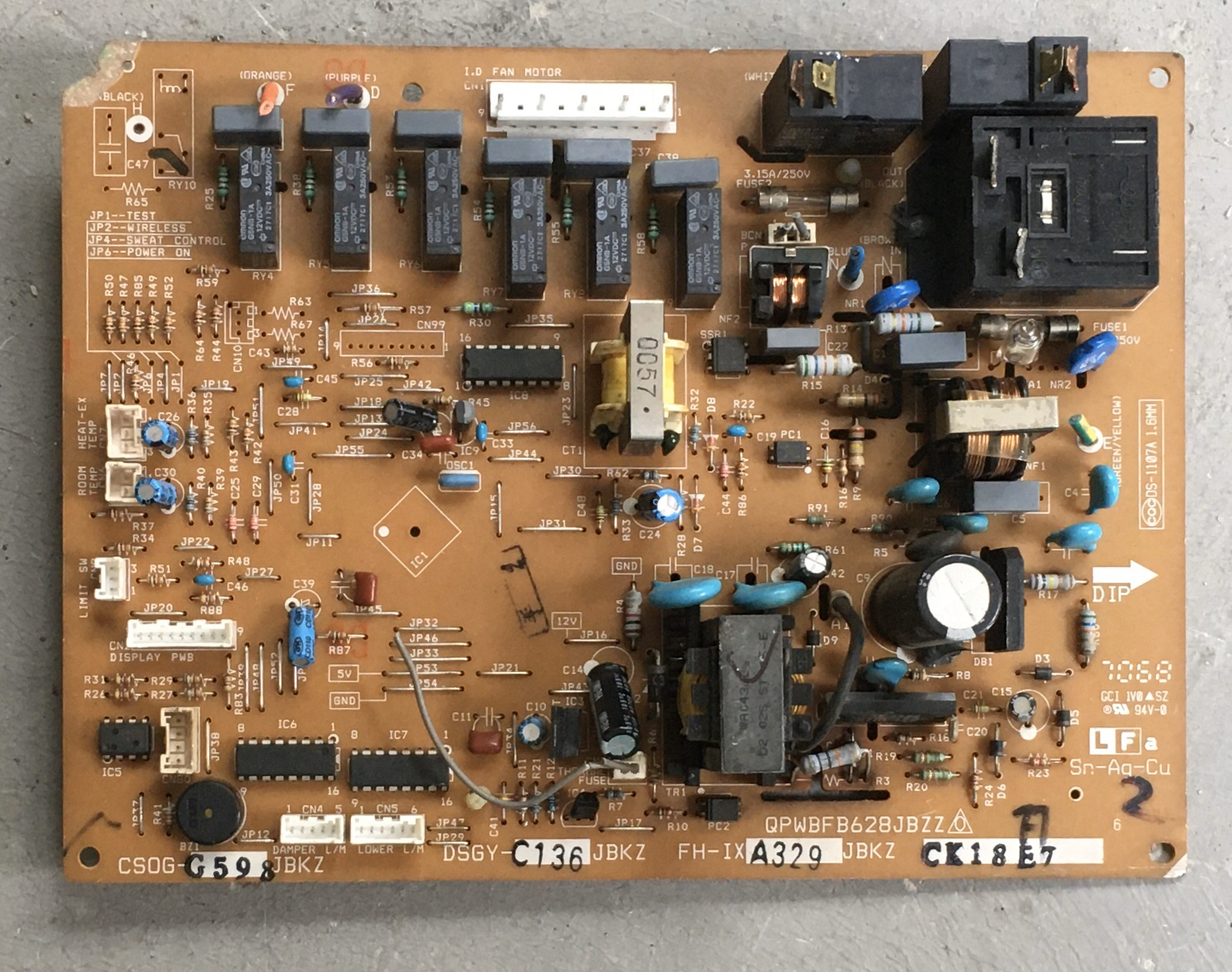 夏普空调电脑板QPWBFB628JBZZ DSGY-G598JBKZ