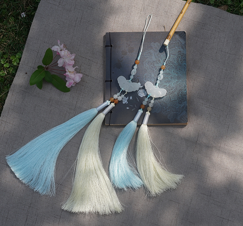 汉服腰佩禁步旗袍蝴蝶挂件压襟穗