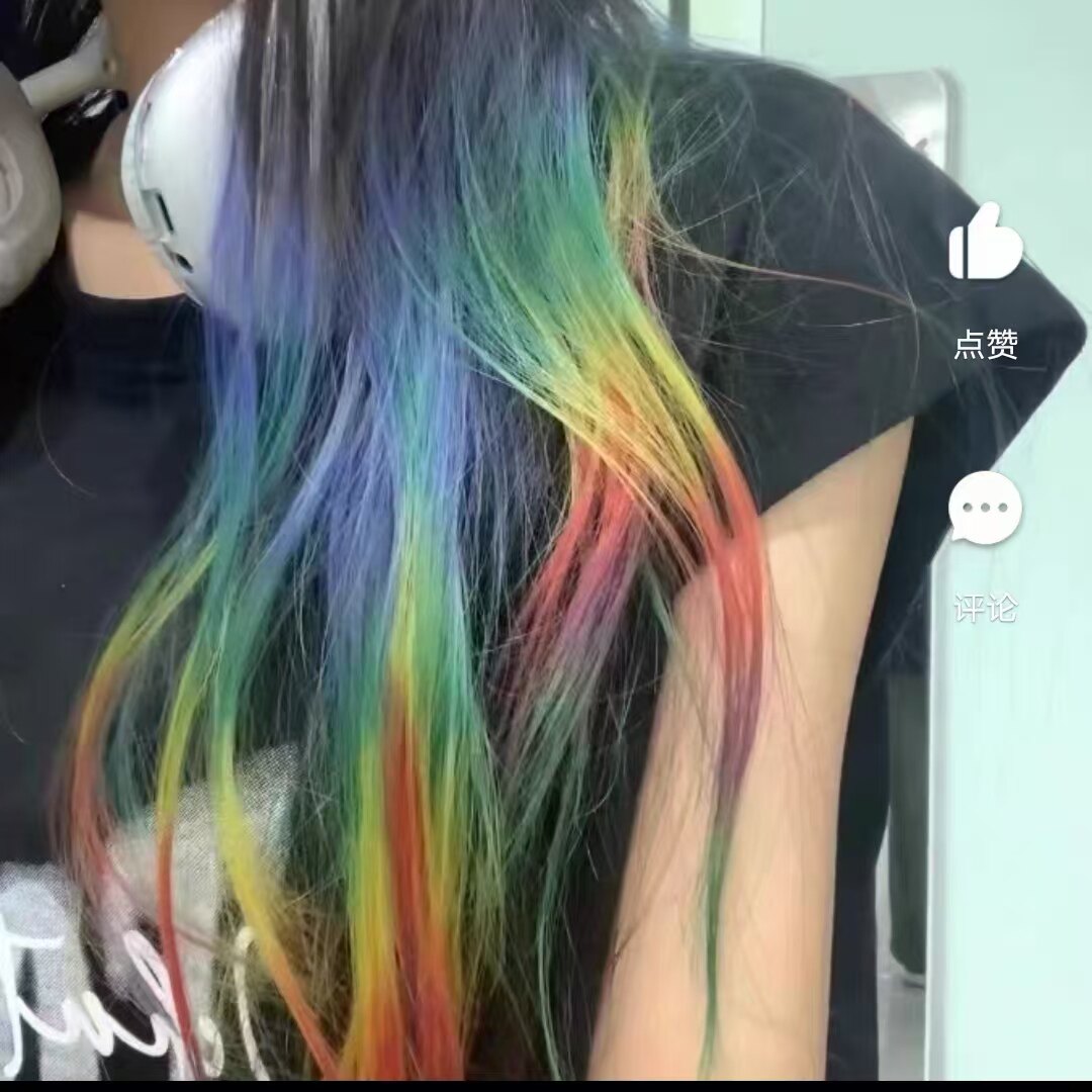 新上架Lime Crime独角兽染发膏染发小样分装海王红斑蓝电光蓝50ml