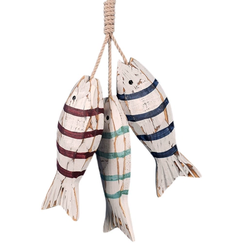 Морская резная настенная подвеска ручной работы, рыболовная сеть, декор