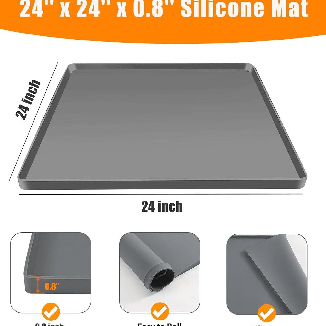 现货跨境爆款洗衣机硅胶保护垫烘干机顶垫整理收纳垫洗衣机置物