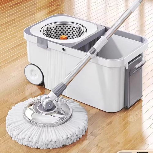 双驱动旋转拖把家用免手一拖湿两用懒人拖地加大加厚吸水拖布