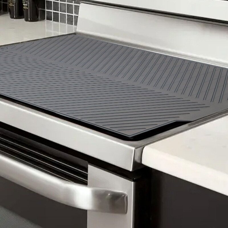 超大厨房水槽硅胶沥水垫餐桌台面保护隔热垫洗衣机炉灶干燥置物