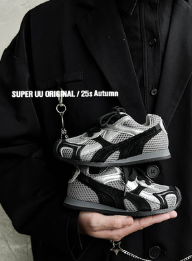 秋季新款魔术贴儿童运动鞋网面透气男童鞋子软底慢跑鞋女童休闲鞋