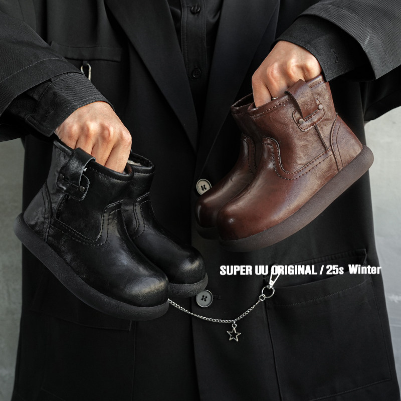 冬季加绒儿童靴子防水保暖女童棉靴复古风小女孩低筒短靴宝宝棉鞋,童鞋/婴儿鞋/亲子鞋,棉靴,淘宝优惠券,粉丝福利购,淘宝优惠卷