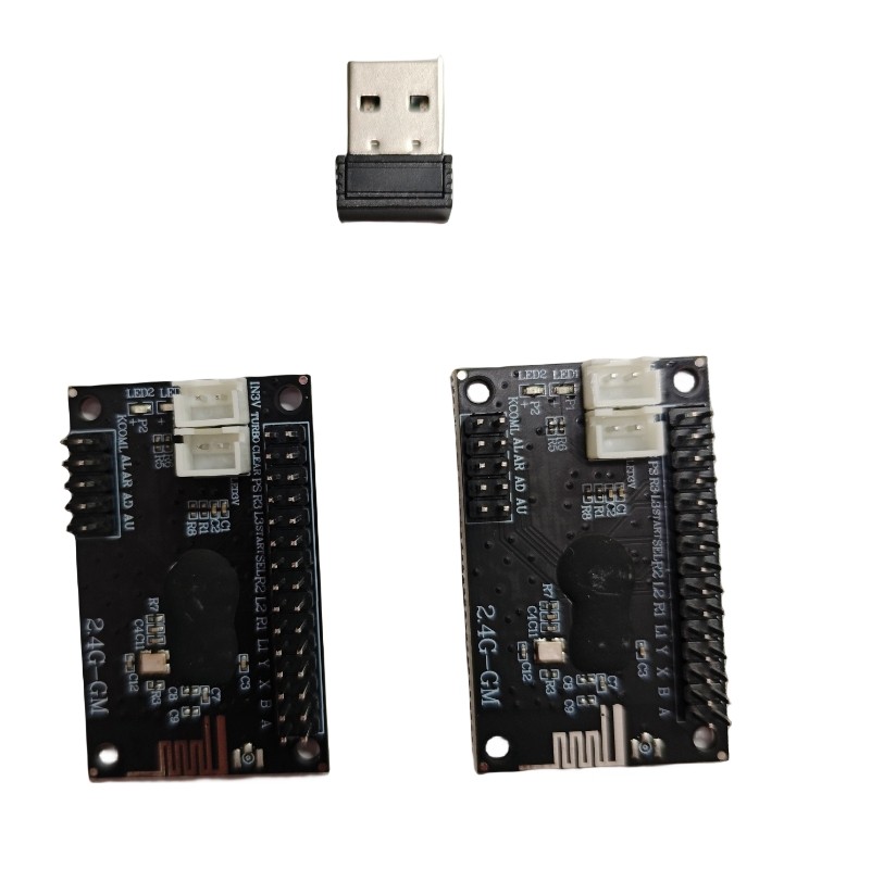 2.4G 이중 무선 아케이드 조이스틱 칩 회로 기판 2.4G 컴퓨터 게임 콘솔 아케이드 조이스틱 PCB 액세서리
