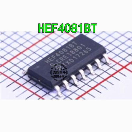 HEF4081BT  SOP14 逻辑芯片四路2输入与门为主 全新原装专业配单